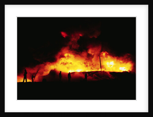 Suez Burning from Air attacks by Anonymous