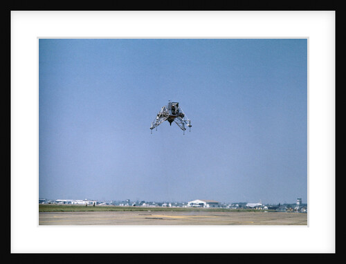 Neil Armstrong Flying Apollo 11 Craft by Anonymous