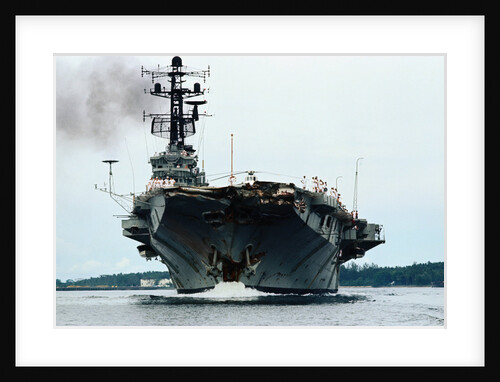 Aircraft Carrier Melbourne Arriving for Repairs by Anonymous