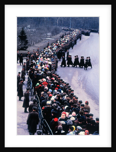 Russians Mourn Yuri Gagarin by Anonymous