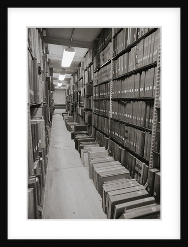 Books on Floor of Stacks of Library of Congress by Anonymous