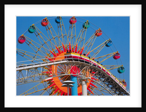 Ferris Wheel and Roller Coaster at Expo 1970 by Anonymous