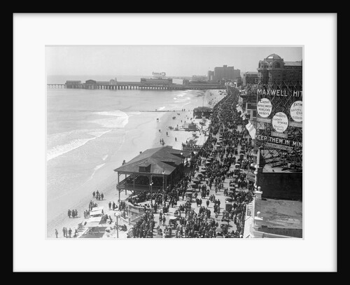 Aerial View of Crowds on a Boardwalk by Anonymous