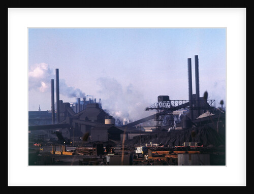 Factory Buildings Smoking from Pipes by Anonymous