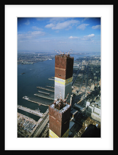 Twin Towers Under Construction by Anonymous