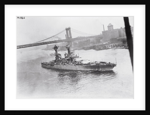 Navy Ship Leaving Navy Yard by Anonymous