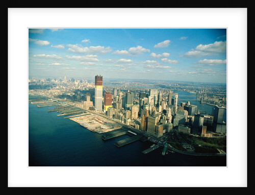 Aerial View of World Trade Center Construction by Anonymous