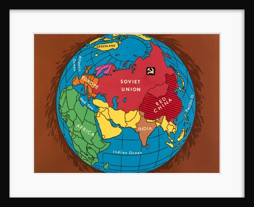 Map Showing Russia and China with Other Countries by Anonymous
