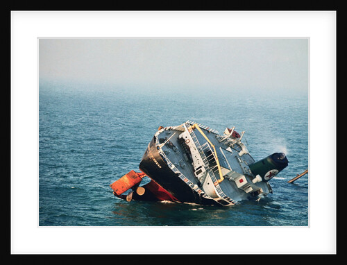 Sinking Tanker by Anonymous