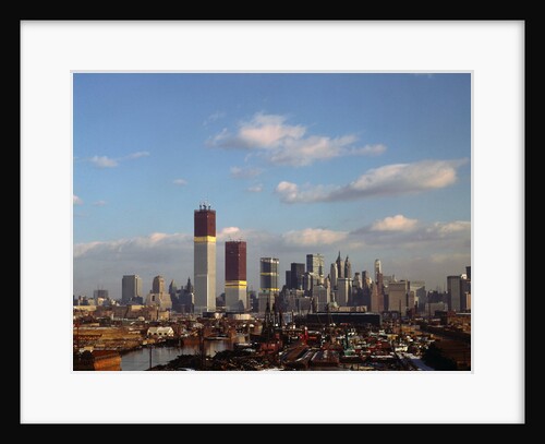 Manhattan Skyline Including Twin Towers by Anonymous