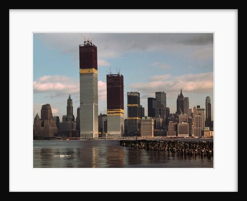 Manhattan Skyline Including Twin Towers by Anonymous