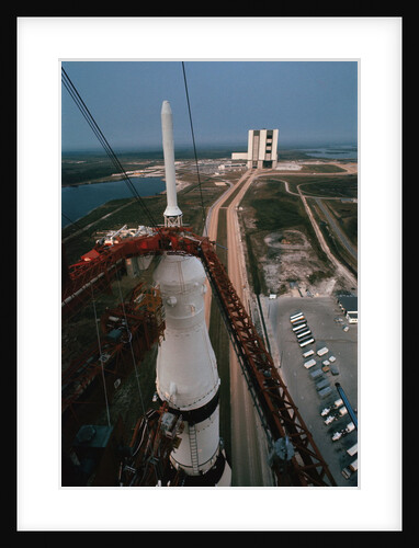 Apollo 15 Atop Saturn 5 Rocket by Anonymous