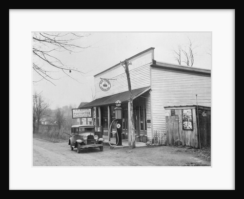 Post Office and Gasoline Station by Anonymous