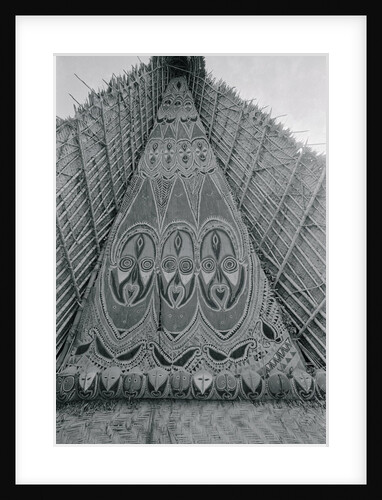 Detail of Traditional Ancestral Worship House in Papua New Guinea by Anonymous