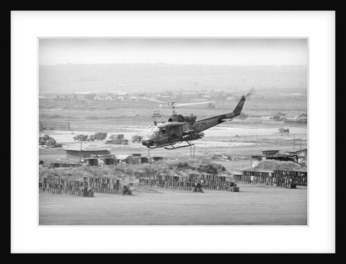 Helicopter Flying over Land Site by Anonymous
