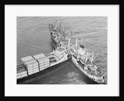 The Ship Trans Hawaii Ramming Into a Freighter by Anonymous