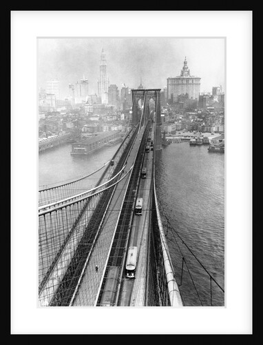 View of Brooklyn Bridge by Anonymous