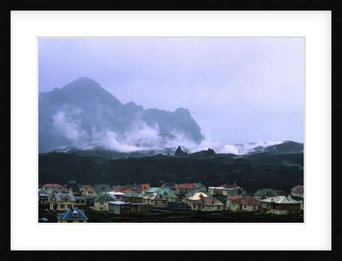 Volcano Smouldering Smoke by Anonymous
