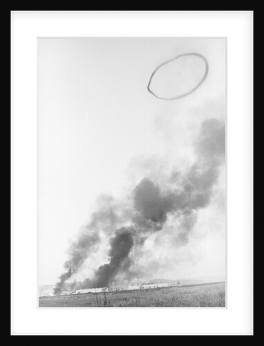 Smoke Ring Appearing Above Explosion by Anonymous