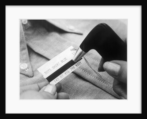 Close up of Price Tag with IBM Magnetic Stripe by Anonymous
