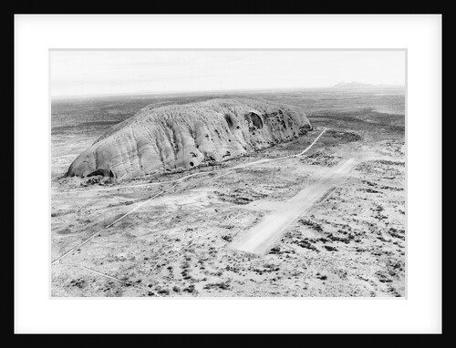 Aerial View of Ayers Rock in Australia by Anonymous