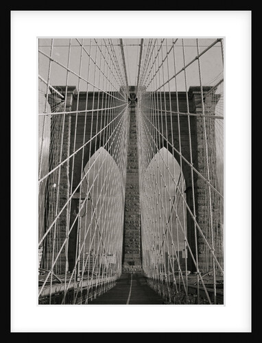 View of the Brooklyn Bridge by Anonymous