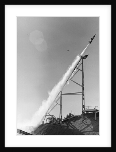Rocket Leaving Launch Pad by Anonymous