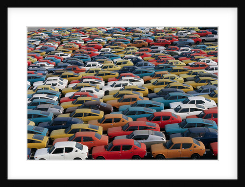 Rows of Japanese Cars Waiting to Be Exported by Anonymous