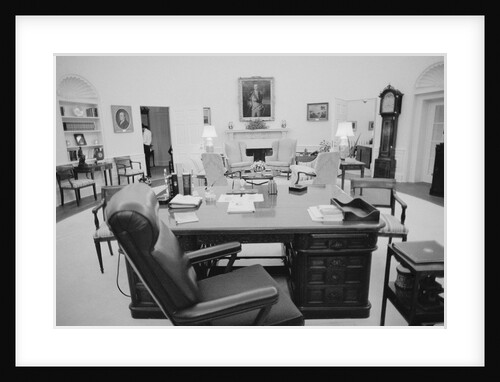 Oval Office Desk in White House by Anonymous