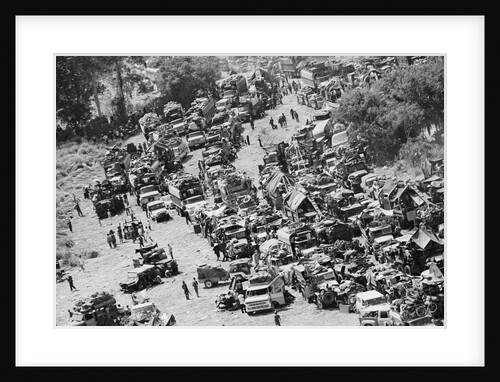 Refugee Convoy in South Vietnam by Anonymous