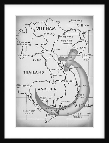Map of Vietnam by Anonymous