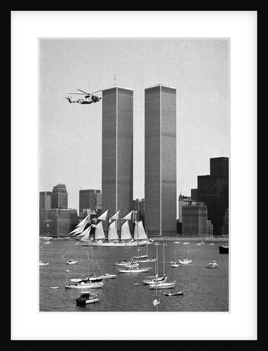 Twin Towers and Spanish Schooner by Anonymous