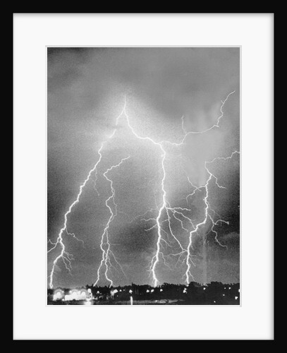 View of Four Bolts of Lightening by Anonymous