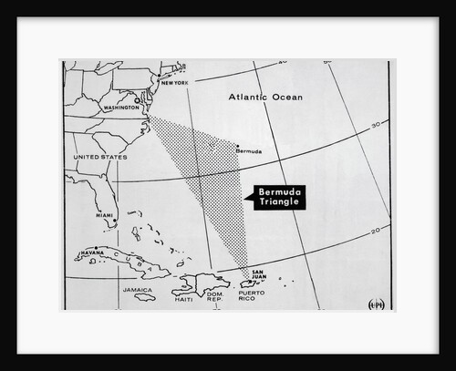 Map of Bermuda Triangle by Anonymous