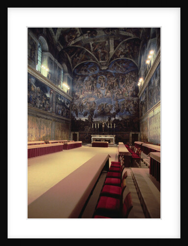 Interior View of the Sistine Chapel by Anonymous