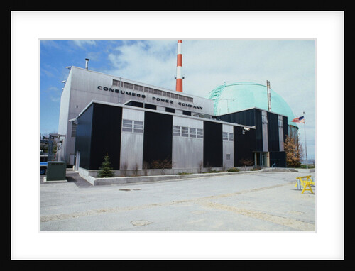 Black and White Nuclear Power Plant by Anonymous
