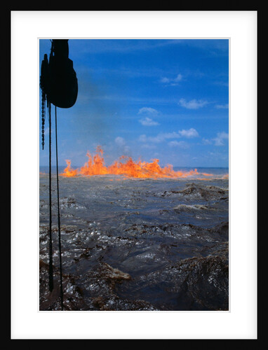 Oil Burning on the Waters by Anonymous