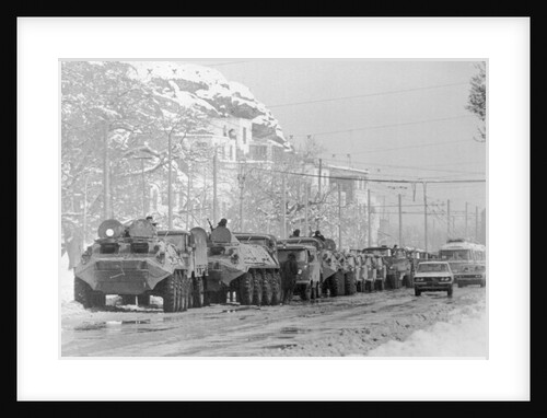 Armored Soviet Vehicles Arriving in Kabul by Anonymous