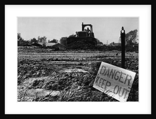 Danger Sign in Love Canal Lot by Anonymous