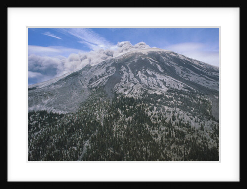 Mount Saint Helens Erupting by Anonymous