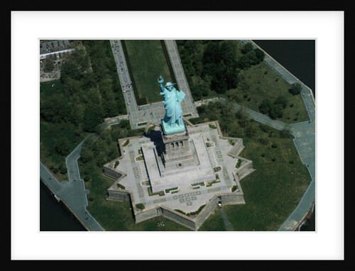 Aerial View of Statue of Liberty by Anonymous