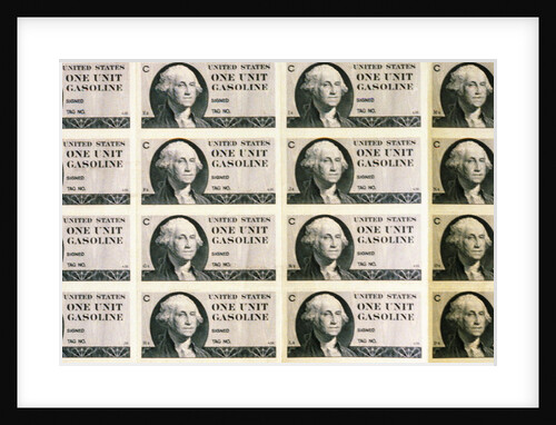 Gasoline Ration Stamps by Anonymous