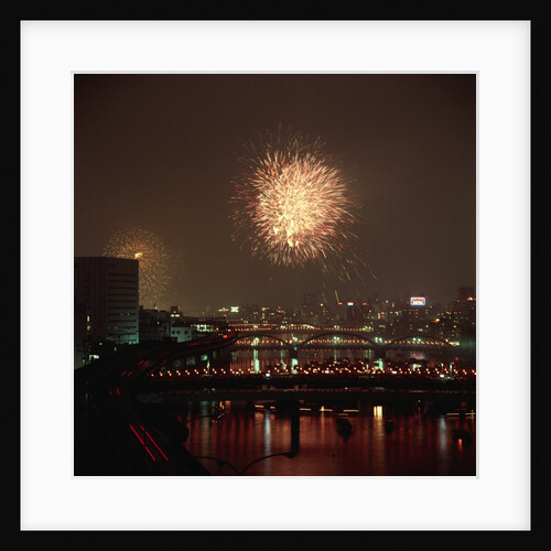 Fireworks over Sumida River by Anonymous