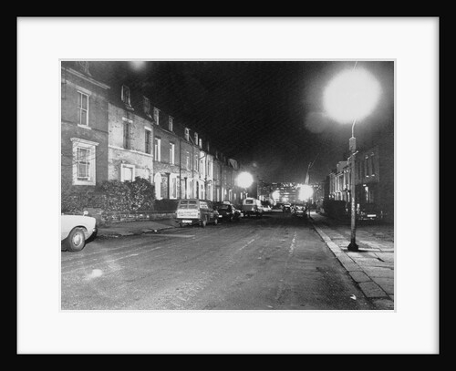 Street Scene Late in the Evening by Anonymous