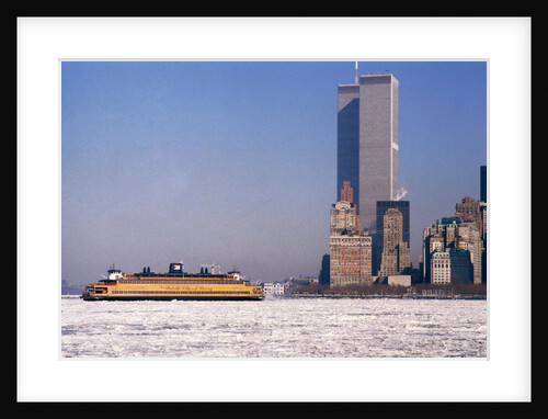 Governor's Island and Manhattan Skyscrapers by Anonymous