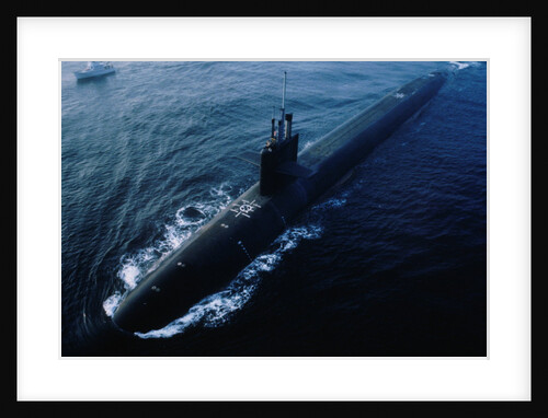 USS Ohio Submarine During Trials by Anonymous