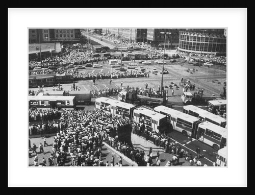 Busy Streets in Warsaw by Anonymous