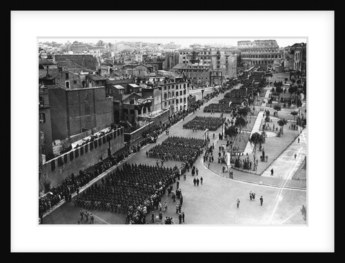 Parade of Fascist in Rome by Anonymous