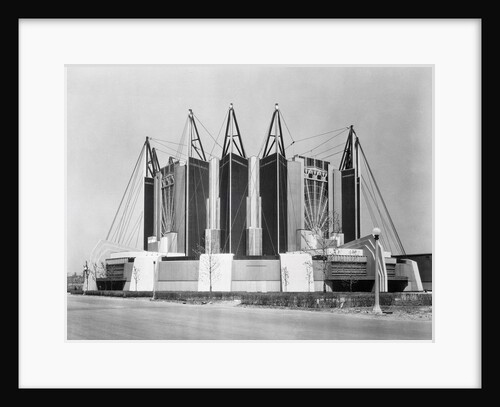 Suspension Bridge Building by Anonymous