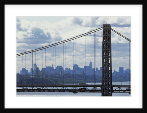 George Washington Bridge Framing Manhattan by Anonymous